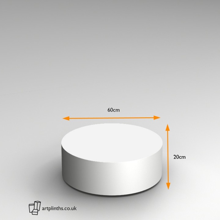 20H x 60Dcm cylinder plinth