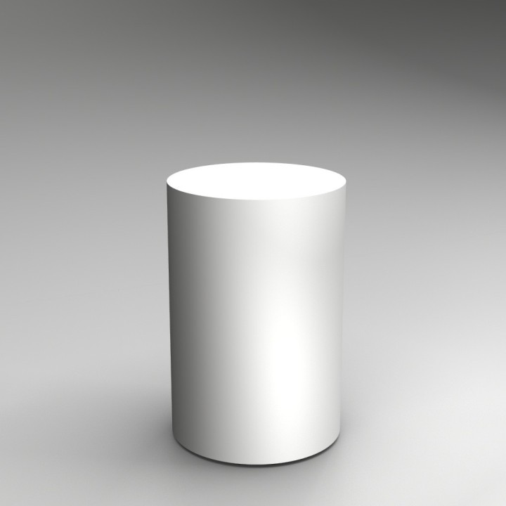 90H x 60Dcm cylinder plinth