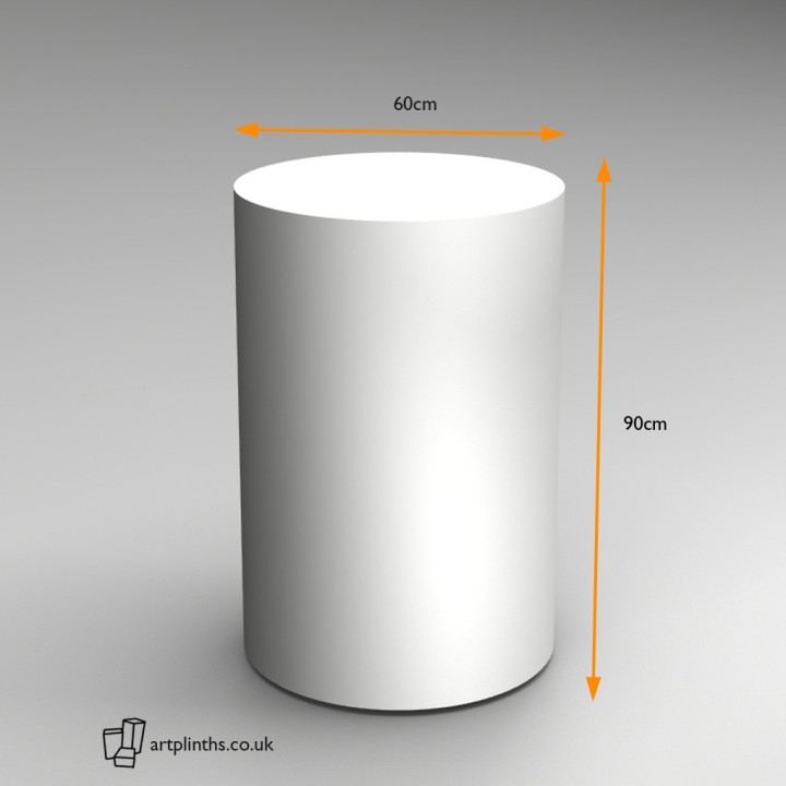 90H x 60Dcm cylinder plinth
