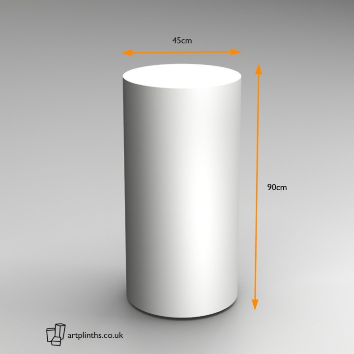 90H x 45Dcm cylinder plinth