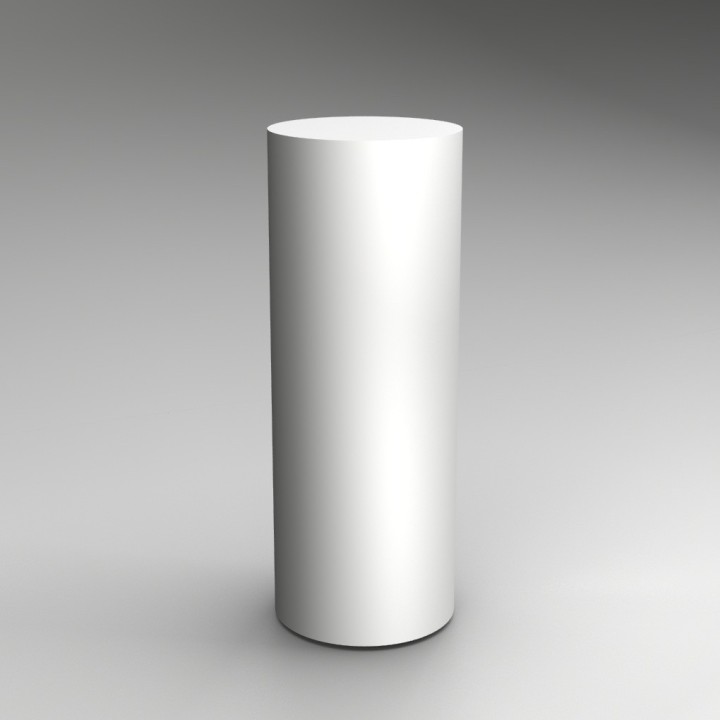 120H x 45Dcm cylinder plinth