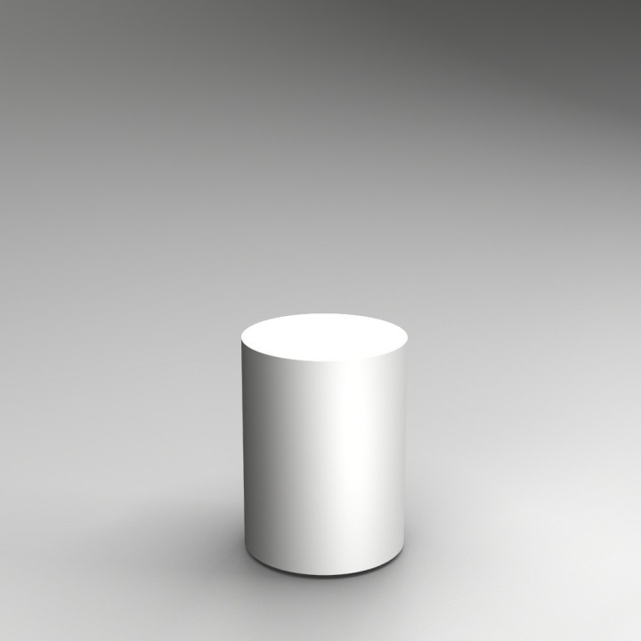 60H x 45Dcm cylinder plinth