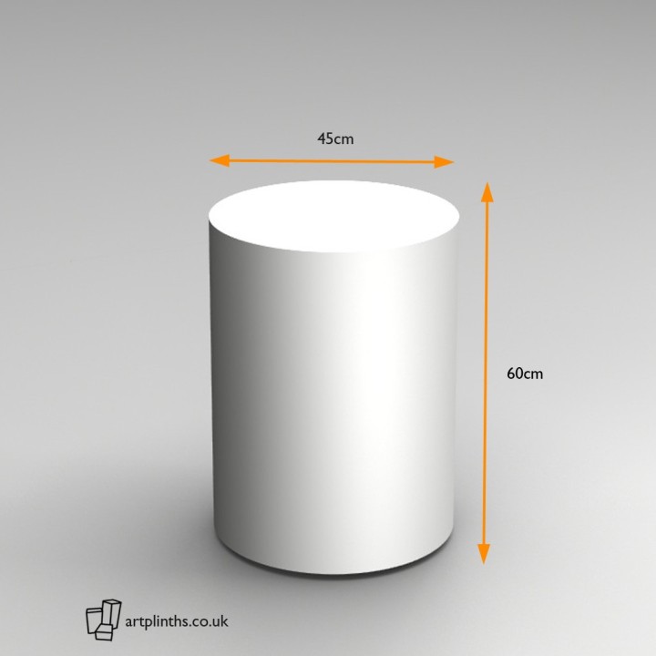 60H x 45Dcm cylinder plinth