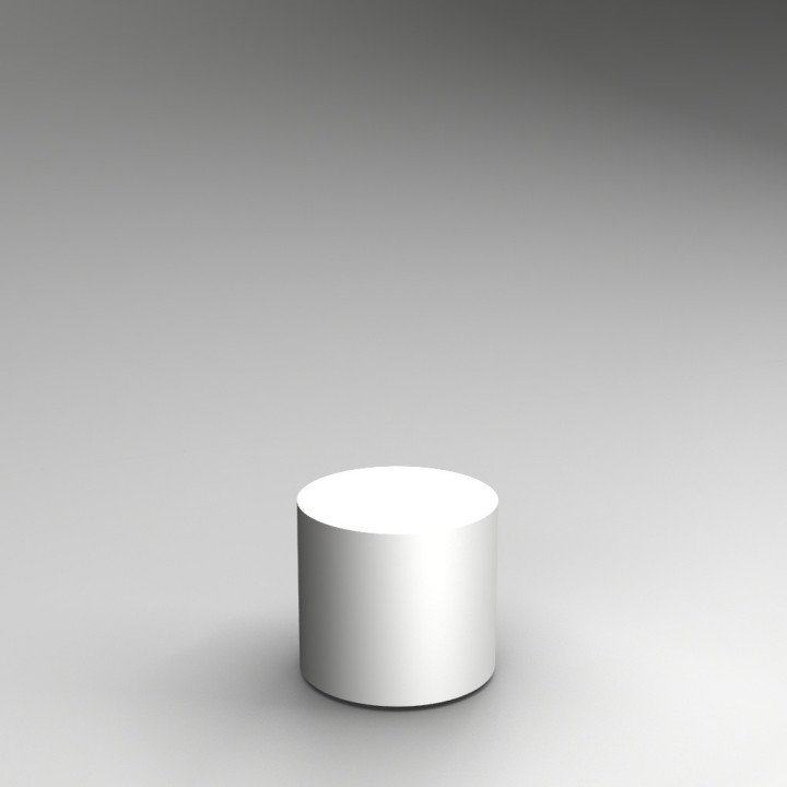 40H x 45Dcm cylinder plinth