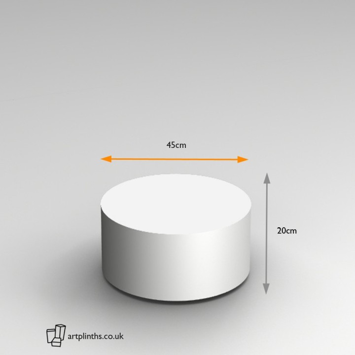 20H x 45Dcm cylinder plinth