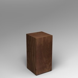 walnut Plinth 60H x 30W x 30D cm
