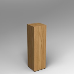 Oak Veneered Plinth 100H x 30W x 30D cm