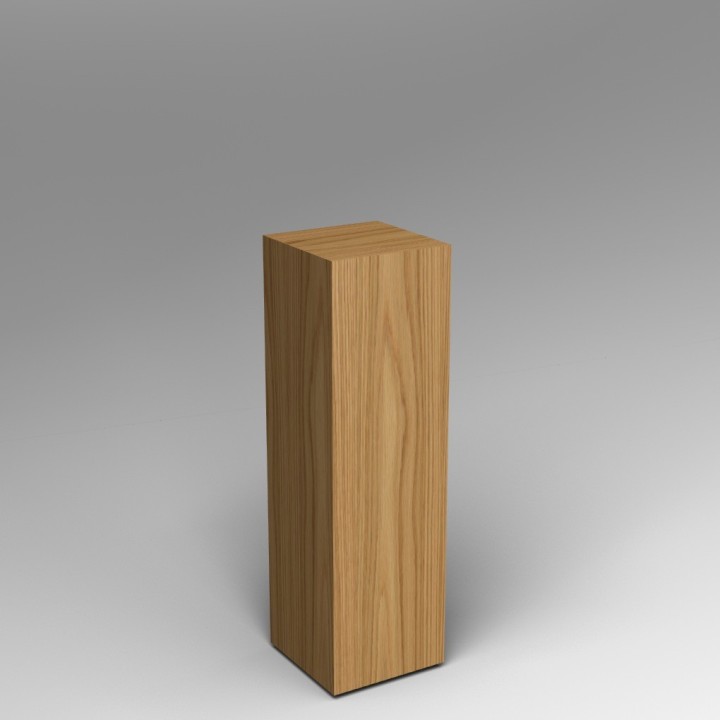 Oak Veneered Plinth 100H x 30W x 30D cm