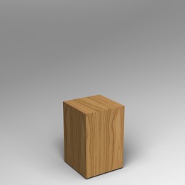 Oak Plinth 60H x 30W x 30D dimensions