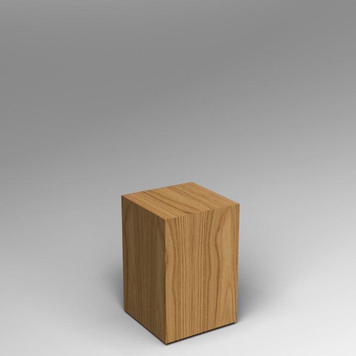 Oak Plinth 60H x 30W x 30D dimensions