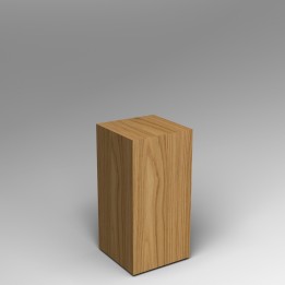 Oak Plinth 80H x 40W x 40D cm