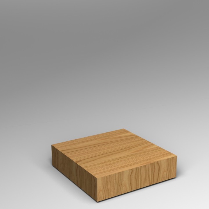 Oak Platform plinth  20H x 80W x 80D cm