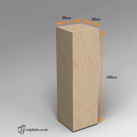 Birch Ply Plinth 100H x 30W x 30D 