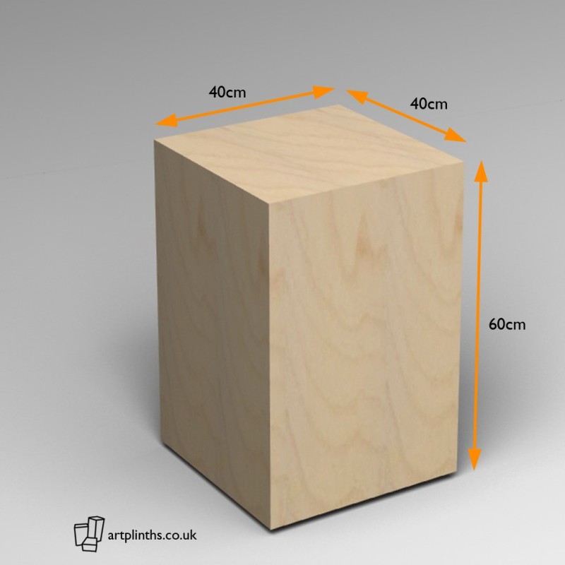 Birch Plywood plinth 60H x 40W x 40D cm 