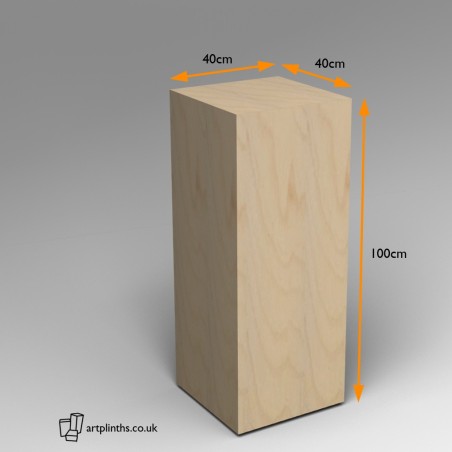 Birch Plywood Plinth 100H x 40W x 40D cm 
