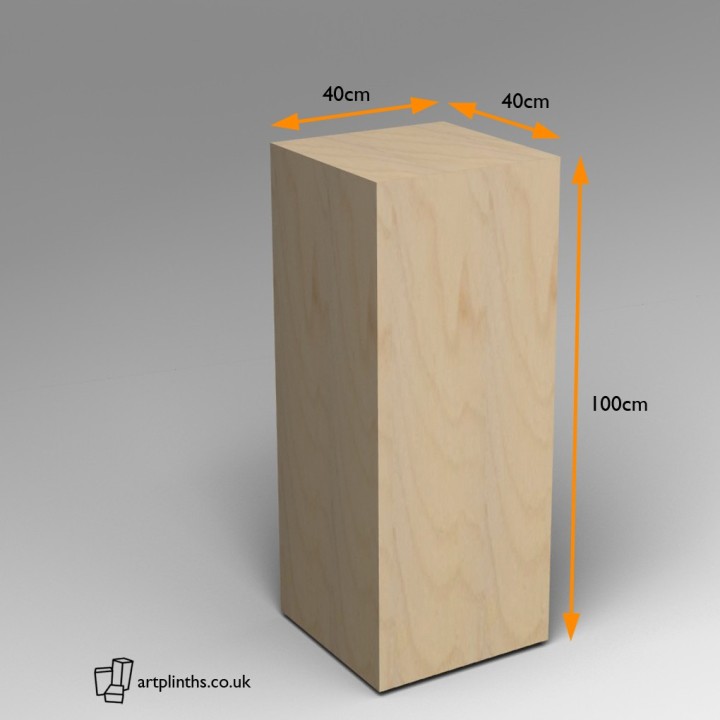 Birch Plywood Plinth 100H x 40W x 40D cm 
