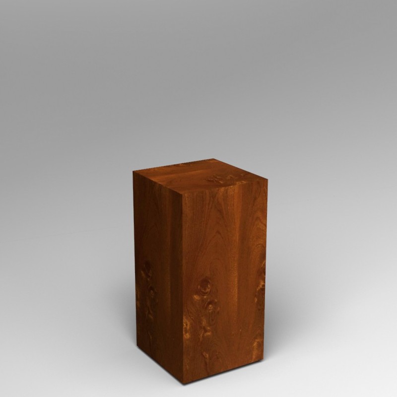 Sapele (Mahogany) Plinth 80H x 40W x 40D cm