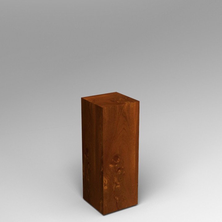 Sapele Veneered Plinth 60H x 30W x 30D cm