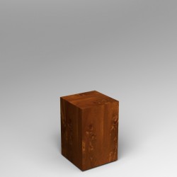 Sapele (Mahogany)  Plinth 60H x 40W x 40D cm