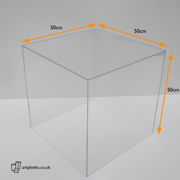 50cm display Case in Perspex®  branded acrylic