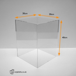 Perspex display case 40x30x30cm Made from Perspex®  branded acrylic