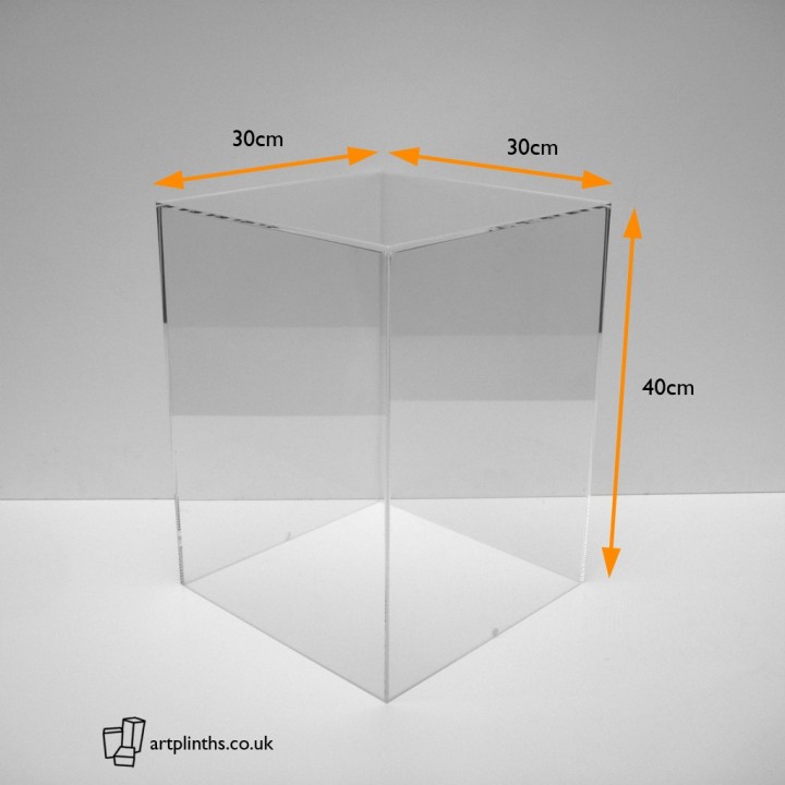 Perspex display case 40x30x30cm Made from Perspex®  branded acrylic