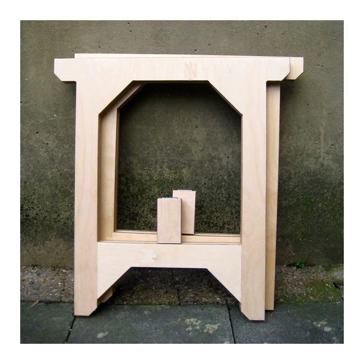 Birch ply gallery trestles 