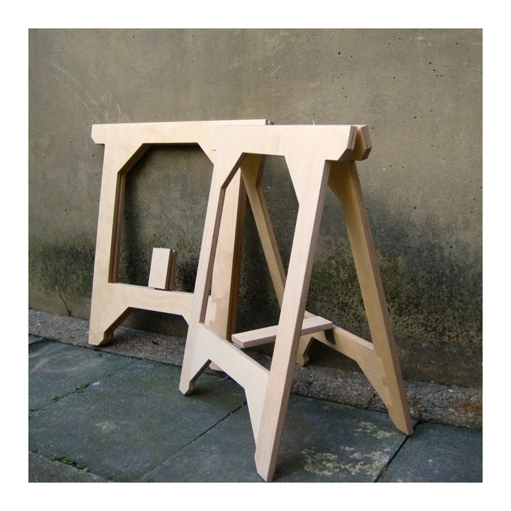 Birch ply gallery trestles 