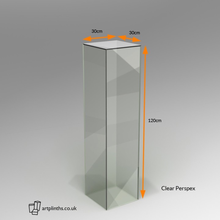 Perspex® Acrylic Plinth 120H x 30W x 30D cm