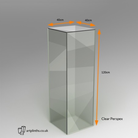 SALE  Perspex 120H x 40W x 40D.cm 
