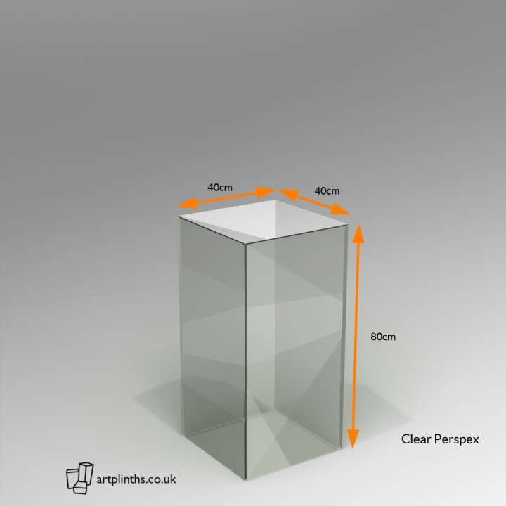 SALE  Perspex 80H x 40W x 40D.cm 