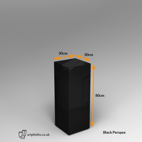 Perspex® Acrylic Plinth 80H x 30W x 30D cm