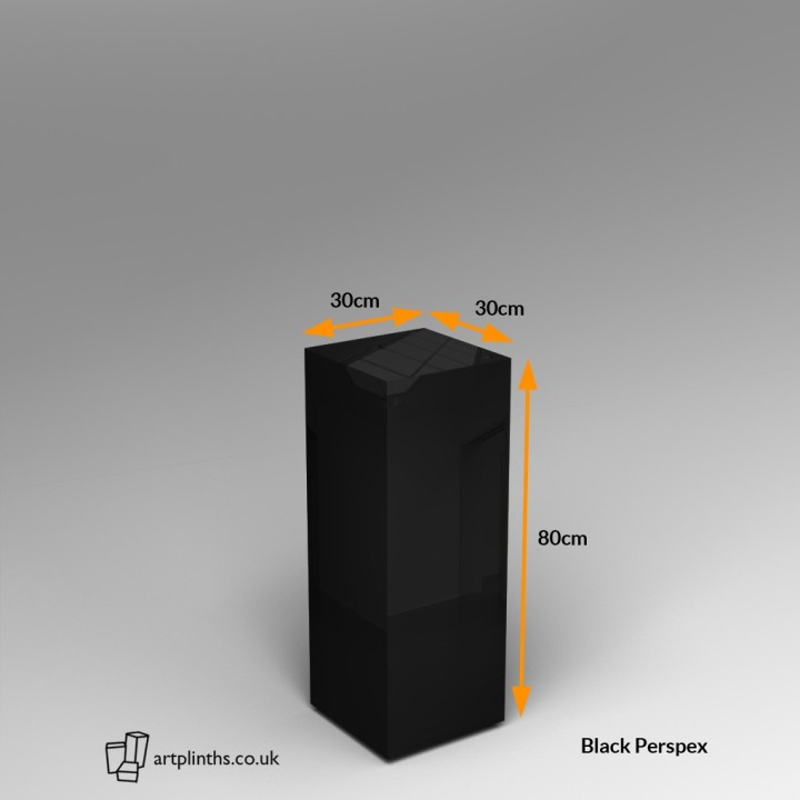 Perspex® Acrylic Plinth 80H x 30W x 30D cm