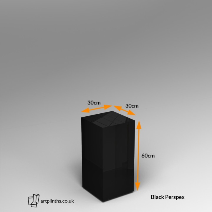 Perspex® Acrylic Plinth 60H x 30W x 30D cm
