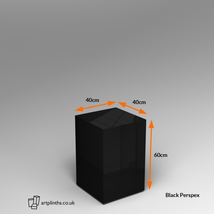 Perspex® Acrylic Plinth 60H x 40W x 40D cm