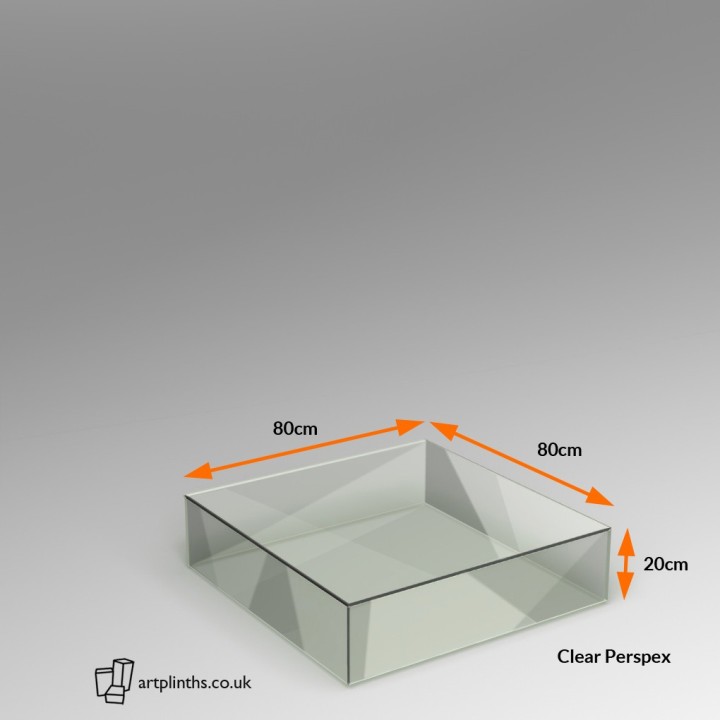 Artplinths  perspex plinth 20H x 80WD Acrylic plinths are available in a range of colours.  bespoke sizes possible.