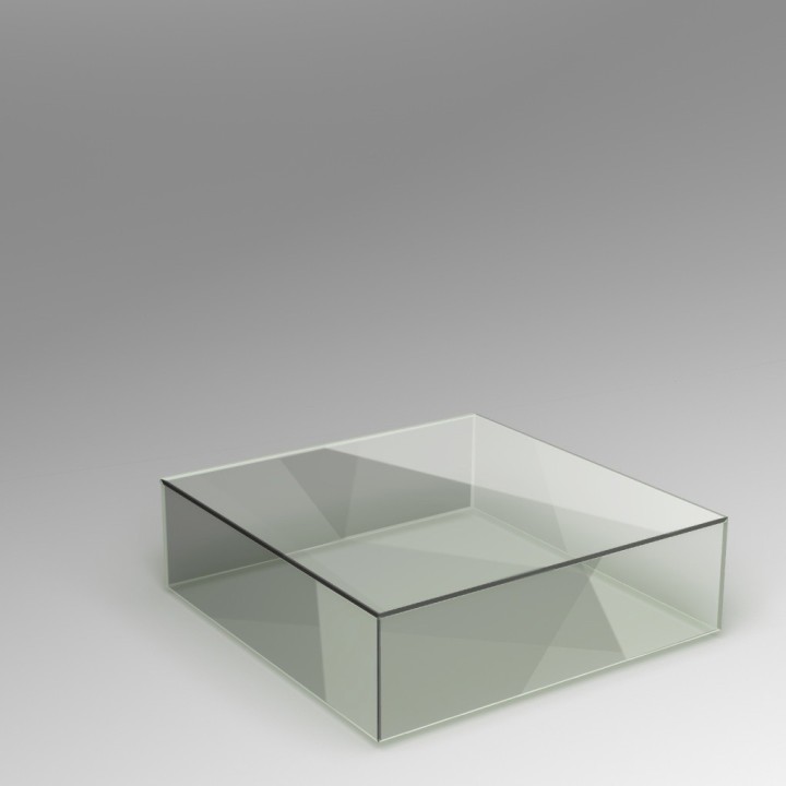 Artplinths  perspex plinth 30H x 100WD Available in clear/opal and other acrylic options as detailed