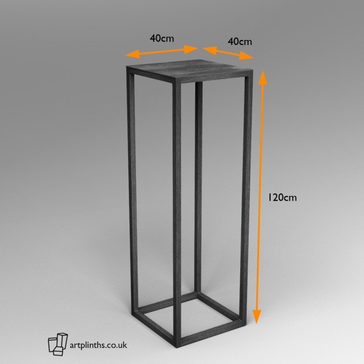 Steel frame plinth 120H x 40W x 40W cm