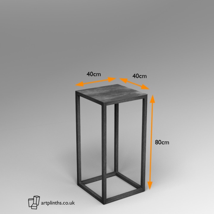 Steel frame plinth 80H x 40W x 40W cm
