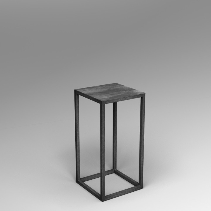 Steel frame plinth 80H x 40W x 40W cm