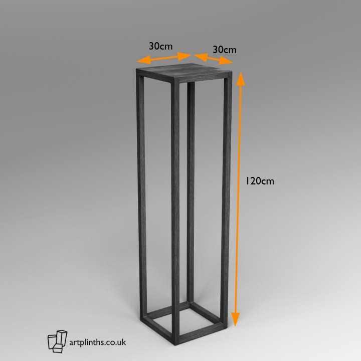 Steel frame plinth 130H x 30W x 30W cm