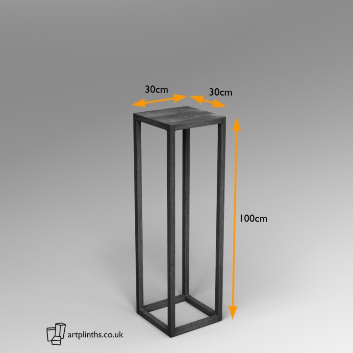 Steel frame plinth 100H x 30W x 30W cm