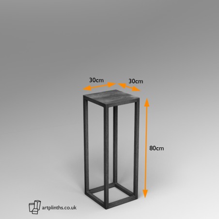 Steel frame plinth 80H x 30W x 30W cm