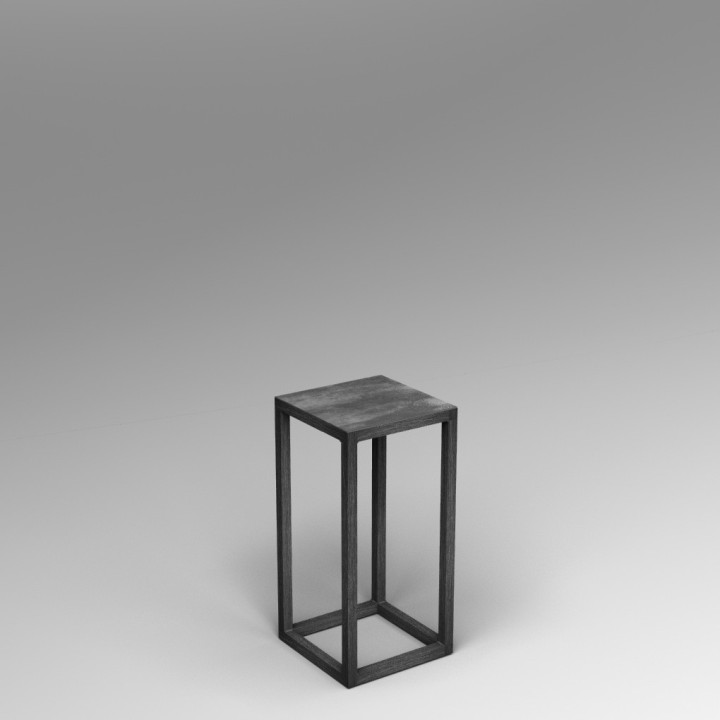 Steel frame plinth 60H x 30W x 30W cm