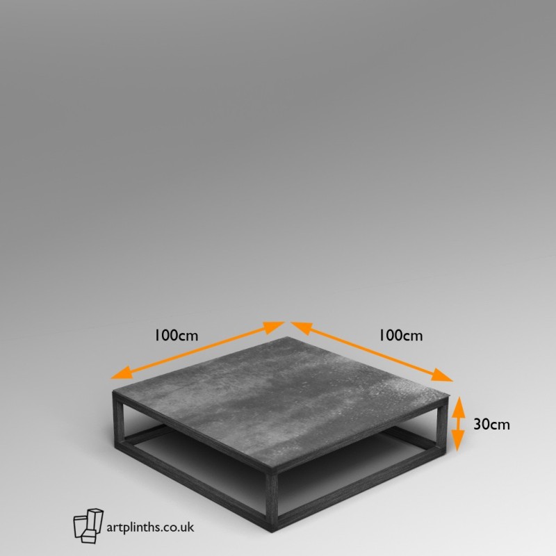 Steel frame plinth 30H x 100W x 100W cm