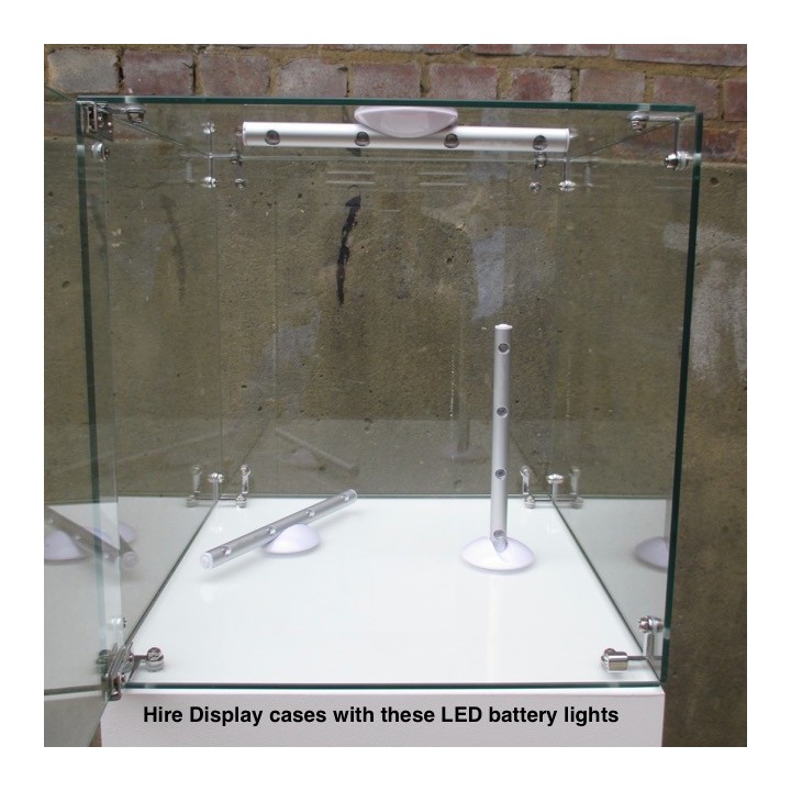 HIRE Glass Display Case 40cm locking