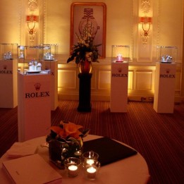 Rolex x Artplinths hire show cases
