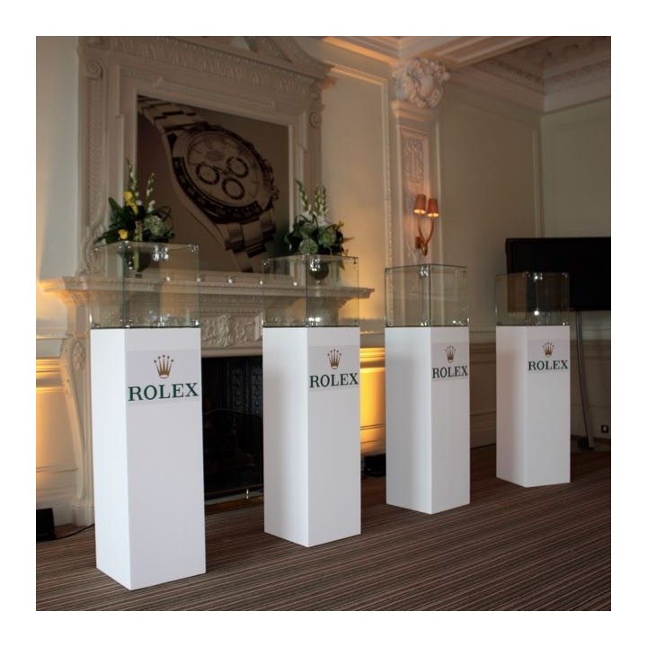Rolex x Artplinths hire show cases