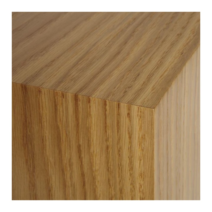 Oak Veneered Plinth 100H x 30W x 30D cm