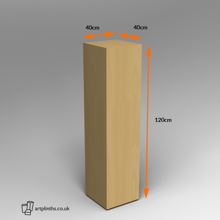 Maple Plinth 120H x 30W x 30D